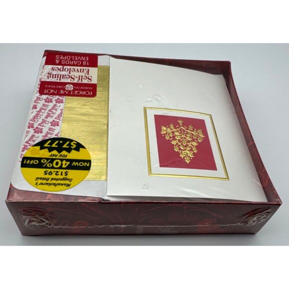 American Greetings New box of 18 Card set with Foil Lined Envelopes - Picture 4 of 4